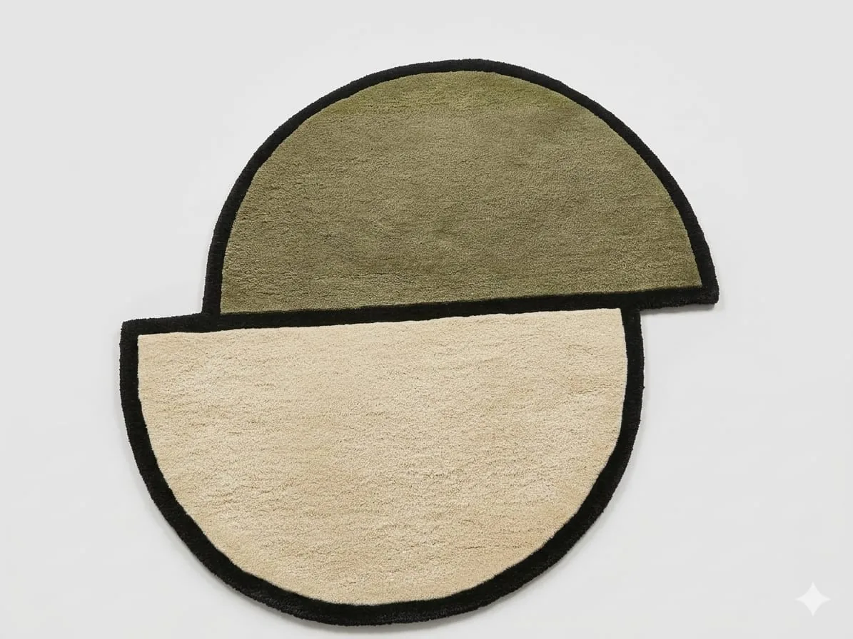 Modern shaped rug