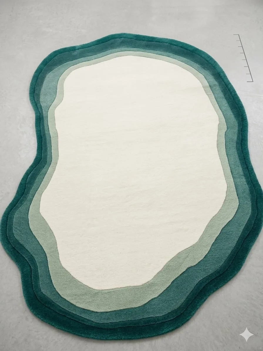 Irregular shaped rug